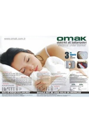 Tek Kişilik Elektrikli Battaniye 90 X 150 cm OMAKBATTANİYE - OMAK