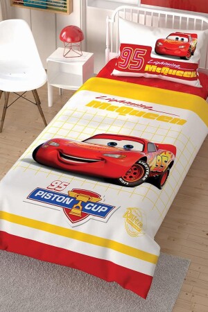 Tek Kişilik Lisanslı Nevresim Takımı Disney Cars Çek Canlandır SCL556549 - 1