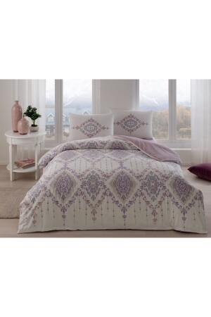 Tek Kişilik Nevresim Takımı Carmine Lila Lastiksiz 160 Cm X 220 Cm TC53T60264683 - 1