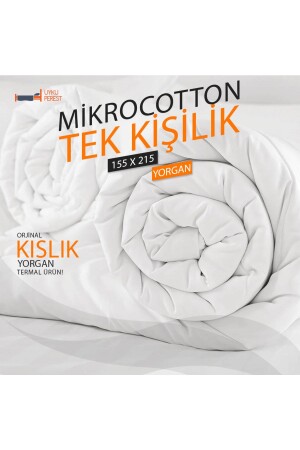 Tek Kişilik Termal Kışlık 155x215 Poli Pamuk - Yorgan Seti - Kışlık - 2