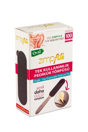 Tek Kullanımlık Pedikür Törpüsü Oval 100 Adet 8680618034059 - 1