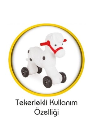 Tekerlekli Kullanım 2 In 1 Sallanan Midilli At At PİLSNA1 - 5