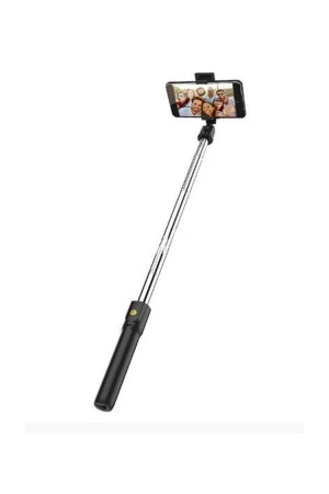 Teknolojigelsin Bluetooth Kumandalı Selfie Çubuğu Tripod Olma Özellikli Selfie Çubuğu TG-K07 - 1