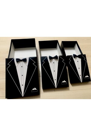 Teknoplus Büyük Boy 3lü Damat Bohça Kutusu (ÇEYİZ BOHÇA SETİ 3 LÜ SET) Damat Kutu1 - 4