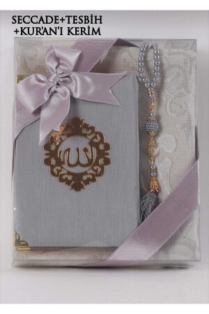 Tekstil Seccade Tesbih Kuranı Kerim. Hediyelik Ve Çeyizlik Seccade Seti - Kuranı Kerim Seti. - Hmz