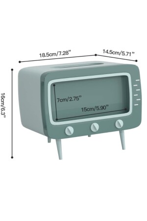 Telefonhalter mit Fernsehmotiv, Serviettenhalter, Grün - 4