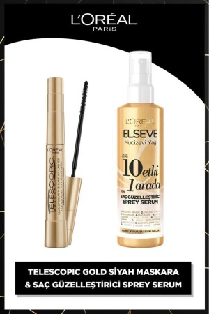 Telescopic Maskara & Mucizevi Yağ 10 Etki 1 Arada Saç Güzelleştirici Sprey Serum 150ml - 2