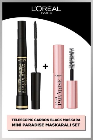 Teleskopische Carbon Black Mascara – Black & Mini Paradise Mascara 4. 7 ml - 2