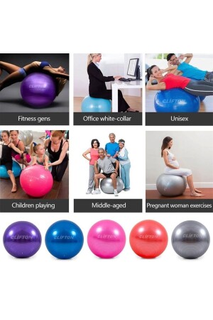 Tellerballpumpe 65 cm und Balanceball 20 cm mit Geschenk - 3