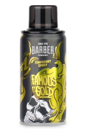 Temporäres Farbhaarspray Goldgelb 150 ml - 2