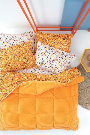 Terazzo Çift Kişilik Triola Uyku Seti - Sarı - Yataş