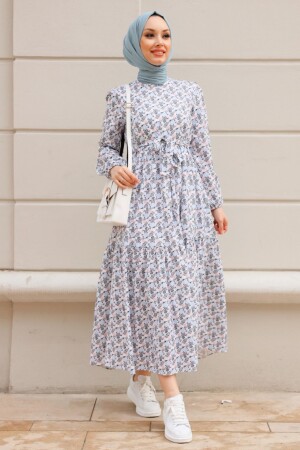 Teresa Mavi Elbise - Gizce