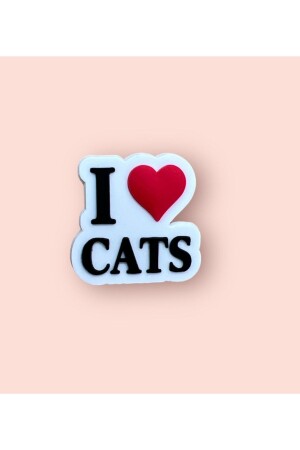 Terlik Jibbitz Süsü Kedi Love I Love Cats - 1