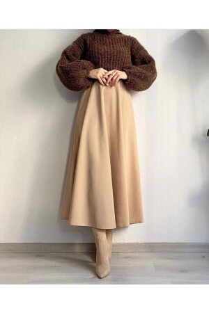 Tesettür Kloş Etek Puf Scuba - Cng Moda