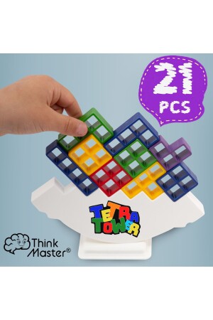 Tetra Kule Denge Oyuncağı Eğitici Kutu Oyuncak Tetris Kule Tetra Tower - Thinkmaster