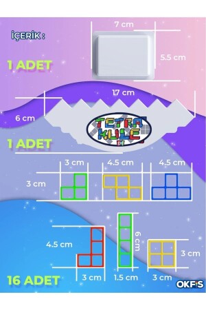Tetra Kule Renkli Yapı Ve Tasarım Eğitici Denge Oyunu 18 Parça - 4