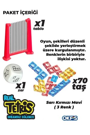 Tetris Ekransız Aktivite Oyuncağı Eğitici Oyuncak - 4