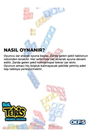 Tetris Ekransız Aktivite Oyuncağı Eğitici Oyuncak - 6