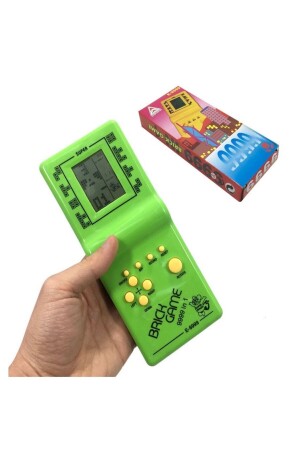 Tetris-Spielkonsole, Handheld-Arcade, nostalgisches Spielzeug-Brick-Spiel mit 9999 Spielen - 4