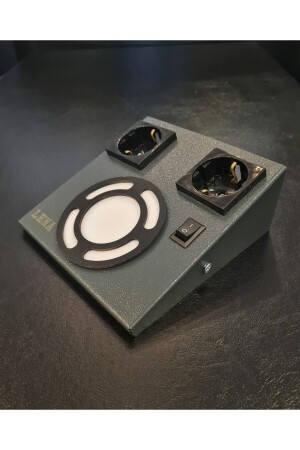 TEZGAH ARASI IŞIKLI İKİ PRİZLİ ARMATÜR LN 803 - Lenaoksan