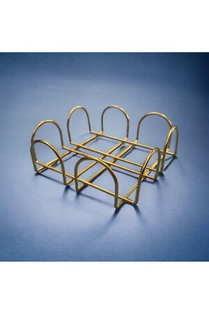 Tezgah Üstü Gold Peçetelik- Paslanmaz Gold Peçetelik- Tezgah Üstü Kare Peçete Düzenleyici - Bathfiesta