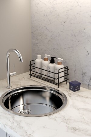 Tezgah Üstü Metal Raf Banyo Rafı Makyaj Rafı Mutfak Rafı Çok Amaçlı Düzenleyici Organizer - Moniev