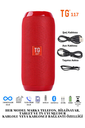 T&G Ses Bombası Bluetooth Hoparlör Kablosuz Taşınabilir 0731698635891 - 2