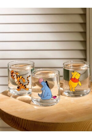 The Pooh lizenziertes Glasbecher-Set mit 3 Stück, 260 ml W2DL07Z8 - 1