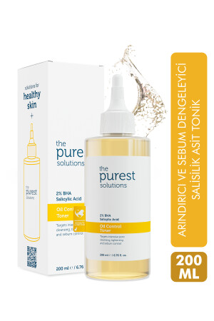 The Purest Solutions Yağlı Ve Karma Ciltler için ve Siyah Nokta Karşıtı Salisilik Asit Tonik 200 ml - The Purest Solutions