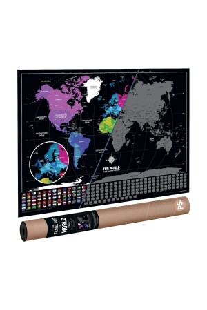 The World Deluxe Scratch Map Rubbelbare Weltkarte 8698568844659 - 3