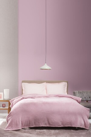 Theoline Dusty Rose Double Welsoft Jacquard Decke 200. 21. 01. 0207 - 1