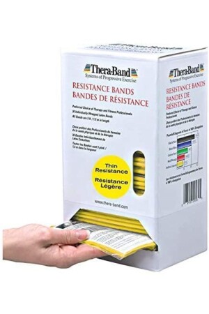 Thera-band Sarı Yumuşak Egzersiz Pilates Bandı Lastiği 1.5 M Paketli - 1