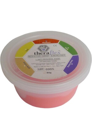 Theraflex Putty Handübungsteig, rote Farbe (mittel), 85 g - 1