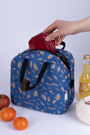 THERMISCHE LUNCHTASCHE Thermoisolierte wasserdichte Lunchtasche zum Mitnehmen von Lebensmitteln mit Aufhänger LEAF - 3