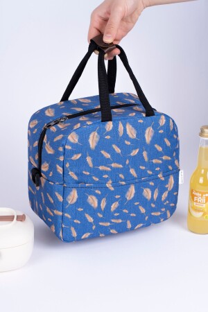 THERMISCHE LUNCHTASCHE Thermoisolierte wasserdichte Lunchtasche zum Mitnehmen von Lebensmitteln mit Aufhänger LEAF - 4