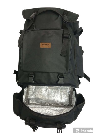 Thermo-Bodenfach (schwarz). Camping- und Angelrucksack mit seitlicher Angelrutenbefestigung. Maße: 62 x 41 x 22 cm - 6