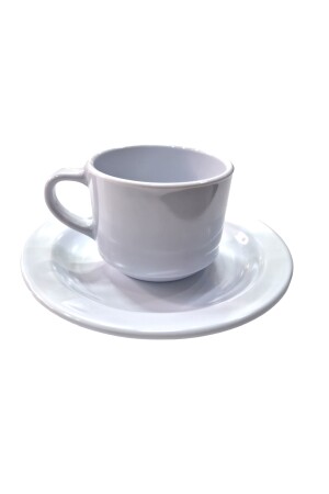 Thermo-Melamin-Tee-/Kaffeetasse, 170 ml, Set, 2 Sets, 170 ml, Teetassen-Set mit Untertasse 9117-PW - 8