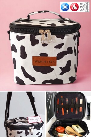 Thermoisolierter Reise-Kosmetik-Make-up-Taschen-Organizer, großer Make-up-Pinsel-Organizer, Dalmatien - 2