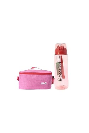 Thermos-Lunch-Tasche mit Benetton-Wasserflasche als Geschenk – Pink BaggyMood Store - 1