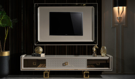 Tiana Tv Ünitesi - Gold - Cadde Yıldız