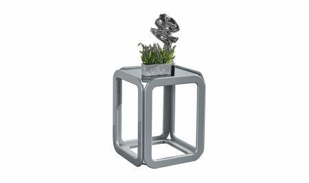 Tiana Yan Sehpa - Silver - Cadde Yıldız