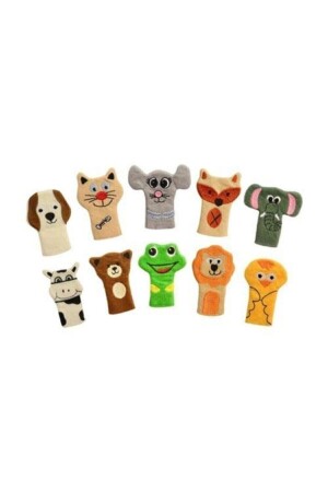 Tiere Fingerpuppe 10-teiliges Tier-Fingerpuppen-Set, pädagogisch und unterhaltsam - 1