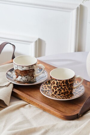 كوب قهوة من طراز MNZ-Tiger Set لشخصين 80 ملي 153. 03. 05. 0242 - Karaca