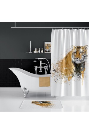 Tiger Banyo Paspas Ve Tek Kanat Duş Perdesi 1x180x200 Set BAHTGR5080 - 3