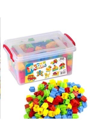 Tik Tak Bloklar 250 Parça Lego Oyuncak Dede EVMAK0SS250 - 2