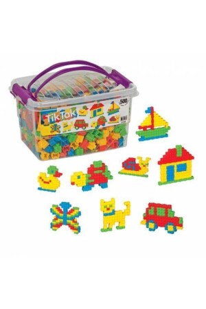 Tiktak 500 Parça Lego Oyuncak Eğitici Çocuk Oyuncakları 07329 - 1