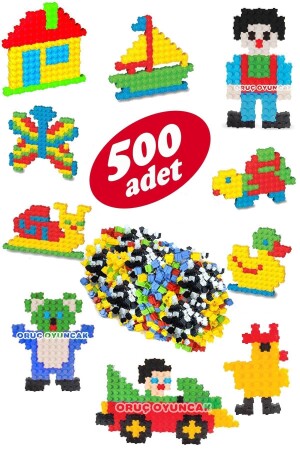 Tiktak-Blöcke, 500 Teile, Lern- und Schnappspielzeug, pädagogische Tick-Tock-Blöcke, Lego Tiktak tiki500 - 2