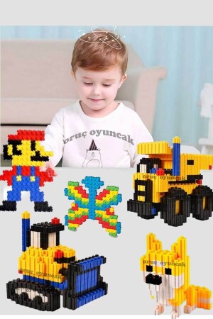 Tiktak Bloklar 500 Parça Eğitici Ve Çıt Çıt Oyuncak Eğitici Tik Tak Bloklar Lego Tiktak tiki500 - 4