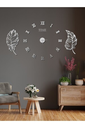 Time Collection 3D-Uhr mit römischen Ziffern und 2-Blatt-Brettset (SILBER) WD-ROMAYAPRAK - 5