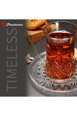 Timeless Çay Bardağı Ve Çay Tabağı Seti 12 Kişilik 24 Parça timelessheybeli - 5